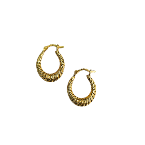 RAYA small twist hoops gold