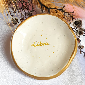 Libra star sign jewellery dish