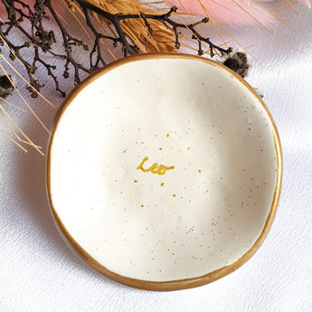 Leo star sign jewellery dish